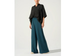 Pantalon large emeraude