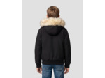 Blouson à capuche bi-matière