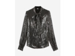 Chemise à sequins grise grey