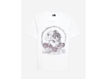 T-Shirt Manches Courtes Avec Print Skull And Roses white