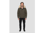 Blouson à capuche avec fausse fourrure amovible