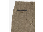 Mini jupe en tweed black / gold