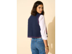 Gilet sans manches détails broderies
