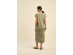 Robe droite col tunisien