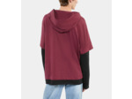 T-Shirt Manches Longues À Capuche Bordeaux burgundy