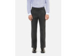 Pantalon de costume en coton et laine gris black grey