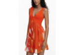 Robe Sans Manches En Tissu – Femme