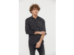 Chemise allover avec poche et broderie poitrine