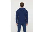 Hoodie basique en coton bio gratté et print poitrine