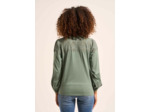 Top en jersey détails brodés
