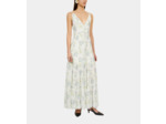 Robe Longue Imprimée Avec Laçage light blue/white