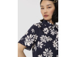 Chemise Charles bleu nuit imprimée fleuri