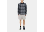 Chemise À Carreaux Gris Avec Têtes De Mort black grey
