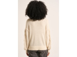 Pull orné de marguerites faites main
