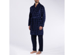 Peignoir homme VEGETAL bleu foncé