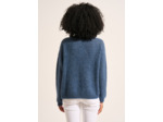 Pull col rond à détails brillants