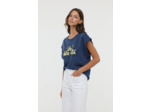 T-shirt sans manche graph et broderie « Dolce Vita »