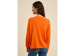 Pull maille fine col V