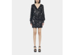 Robe À Sequins Courte Noire black