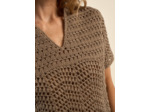 Pull en crochet à manches courtes
