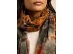 Foulard imprimé en laine