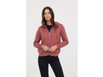 Hoodie zippé basique en coton bio intérieur gratté