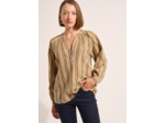 Blouse ample rayée à manches longues