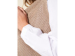 Gilet à grosses mailles
