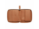 Le cuir lisse portefeuille zip