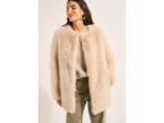 Veste en fausse fourrure à poil long