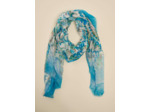 Foulard motifs floral et abstrait