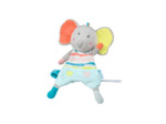 Doudou plat Elidou avec attache sucette Road Tripping