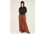 Pantalon large ocre rouge