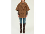 Manteau à manches courtes en fausse fourrure - MAYRA
