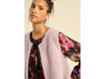 Gilet court sans manches en mohair