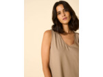 Robe midi à col V
