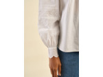 Blouse en voile de coton avec broderies anglaises