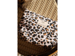 Pochette zippée léopard