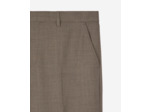 Pantalon de costume large beige melange