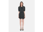 Robe Noire Courte À Pois black white