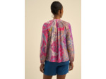 Blouse à imprimé multicolore