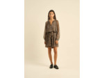 Robe courte imprimée léopard