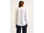 Chemisier en coton avec petites broderies anglaises