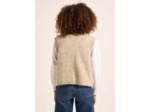 Gilet court sans manches en mohair