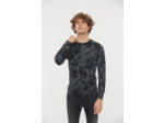 Pull col rond avec allover tapisserie
