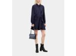 Robe Courte Bleu Marine Avec Drapé