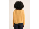 Pull col rond à détails tricotés