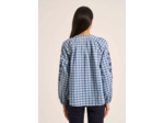 Blouse à carreaux brodée