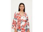Robe LABIA Ivory AOP Flower