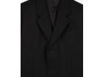 Manteau long simple croisure black